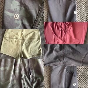 lululemon LOT of 7 leggings and Shorts